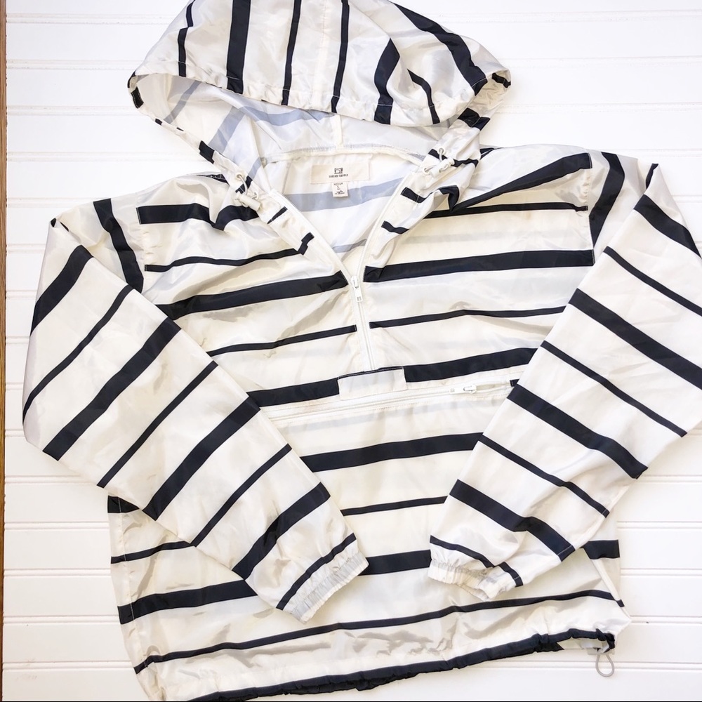 Thread & Supply Striped Pullover Windbreaker M - image 3
